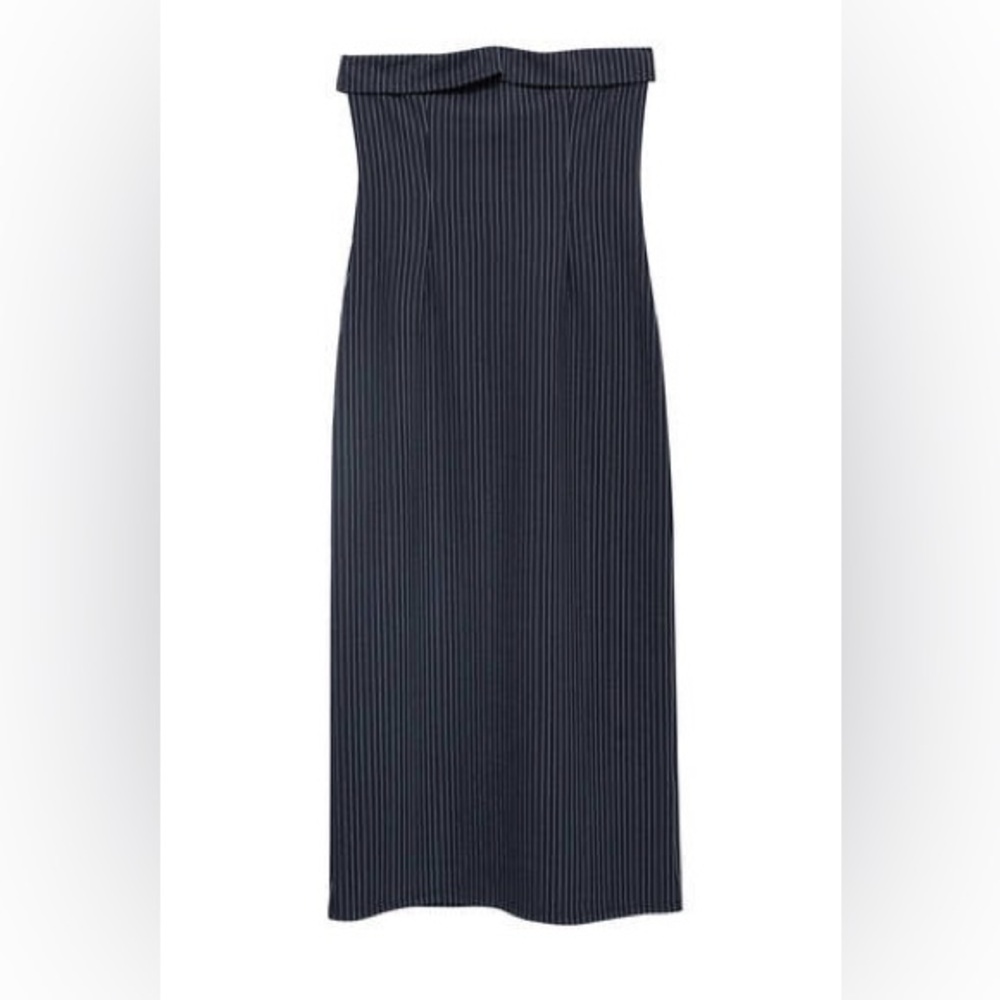 Midi pinstripe dress